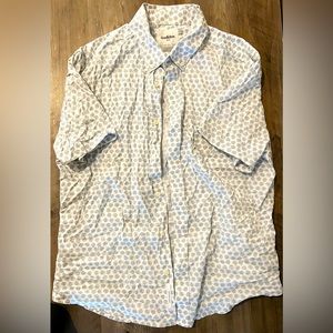 Goodfellow Mens Short Sleeve Button down shirt - Large